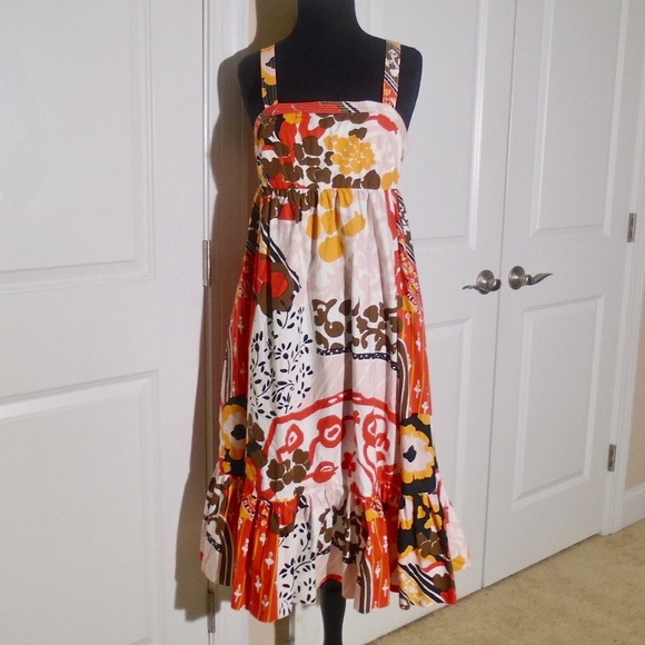 J CREW Magnificent Floral Midi Sundress 2 - Picture 4 of 8